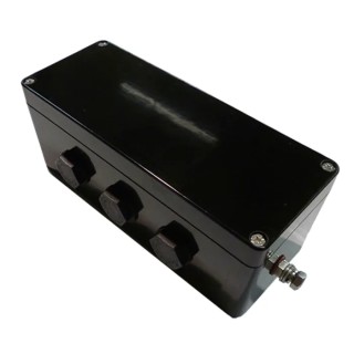 CE-TEK Black Glass Reinforced Polyester Junction Box CEP197575PAU, IP66, ATEX Certified, 75mm x 75mm x 190mm