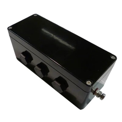CE-TEK Black Glass Reinforced Polyester Junction Box CEP197575PAU, IP66, ATEX Certified, 75mm x 75mm x 190mm