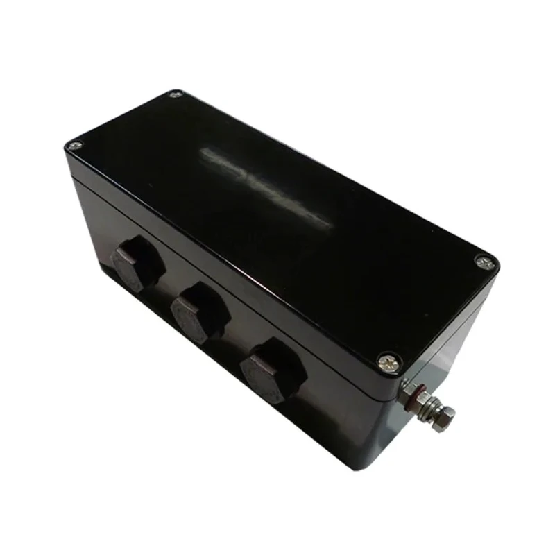 CE-TEK Black Glass Reinforced Polyester Junction Box CEP197575PAU, IP66, ATEX Certified, 75mm x 75mm x 190mm