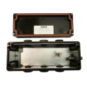 CE-TEK Black Glass Reinforced Polyester Junction Box CEP197575PAU, IP66, ATEX Certified, 75mm x 75mm x 190mm