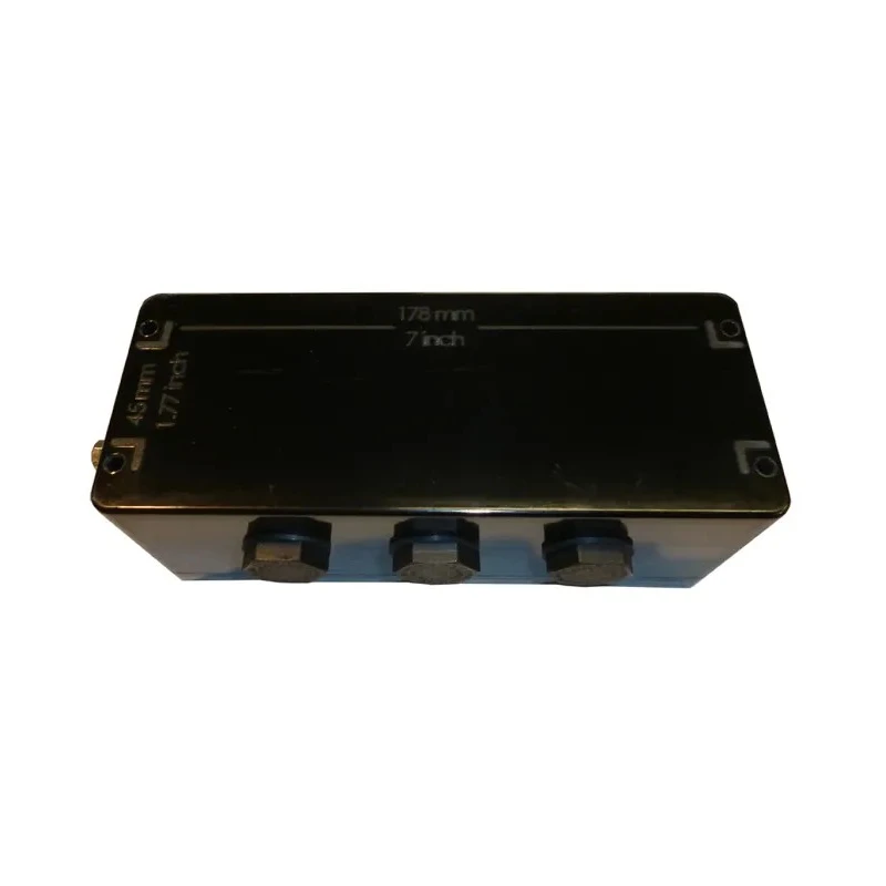 CE-TEK Black Glass Reinforced Polyester Junction Box CEP197575PAU, IP66, ATEX Certified, 75mm x 75mm x 190mm
