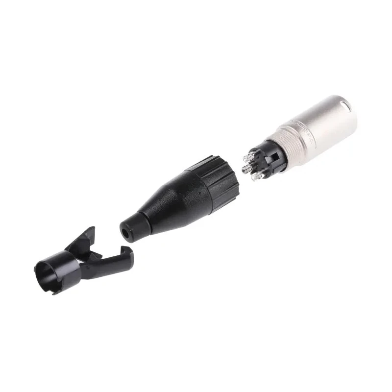 Amphenol Industrial Cable XLR Connector Straight 133V 15A Male 3 Way Silver Plating AC3MM