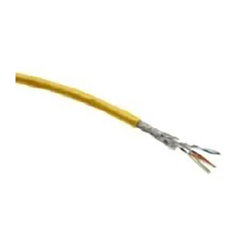 HARTING Cat6 Ethernet Cable, 100 m, Shielded Screened Yellow Polyurethane Jacket 100V Cat6 8 Cores 6.9mm Diameter