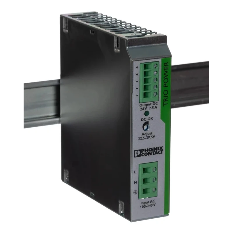 Phoenix Contact TRIO POWER Switched Mode DIN Rail Power Supply 264V AC Input 29.5V DC, 2.5A Output, 60W 2866268