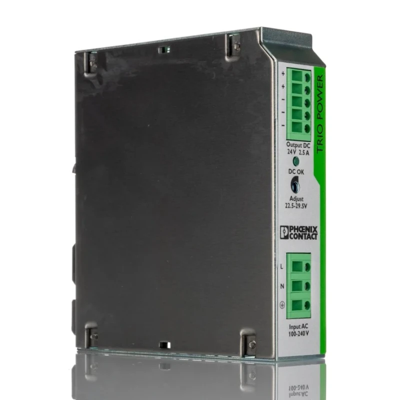 Phoenix Contact TRIO POWER Switched Mode DIN Rail Power Supply 264V AC Input 29.5V DC, 2.5A Output, 60W 2866268