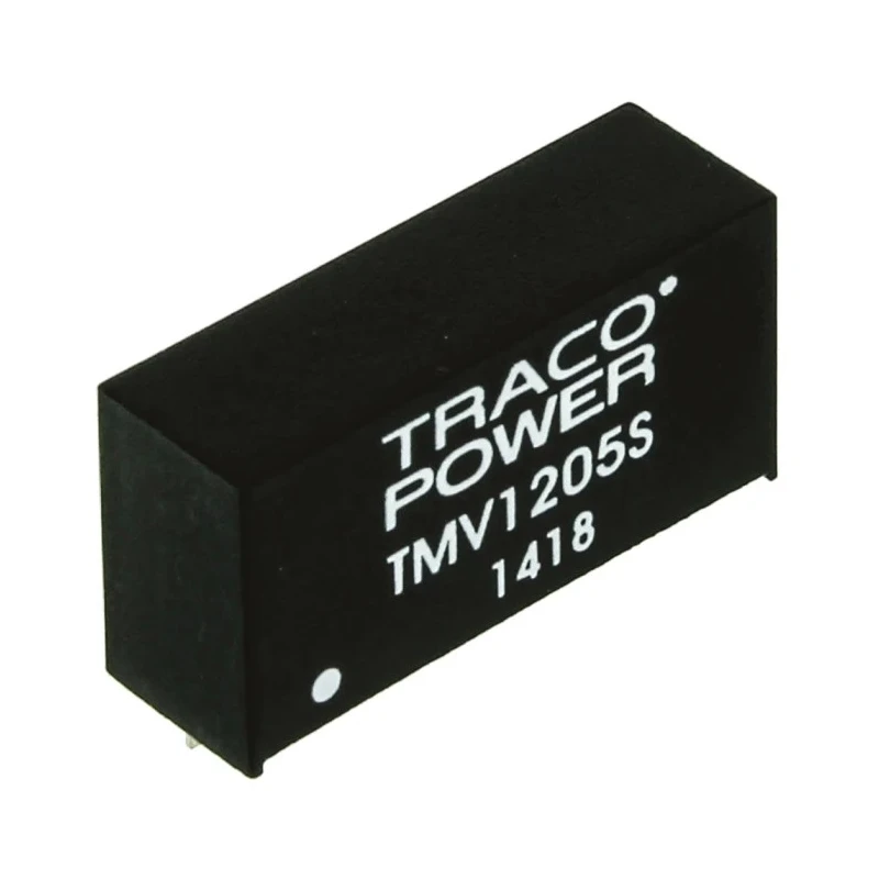 TRACOPOWER DC/DC Converter TMV 1205S 5V DC Output 200mA 12V DC Input 1W SIP Package 85°C Max Temp