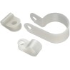 Wurth Elektronik Natural Polyamide 66 Cable Clip, 15.5 mm Maximum Bundle Diameter, Screw Fixing, 17.1mm Length 500917000