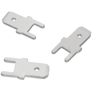 Wurth Elektronik Silver Uninsulated Male Spade Connector, Solder Termination, 4.8 mm Tab Size 7471212