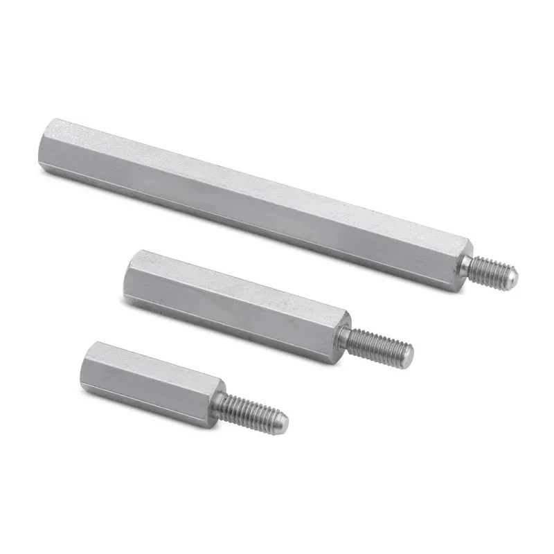 Wurth Elektronik Brass Hex Standoff M2.5 Thread Size, 10 mm Body Length, 6 mm Stud Length, Nickel Finish 971100154