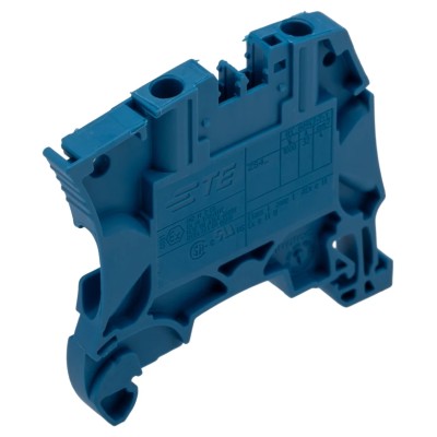 Entrelec ZS4 Series Feed Through Terminal Block Blue, 4mm², 1-Level, Screw, ATEX 1SNK505020R0000