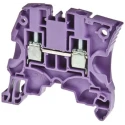 Entrelec ZS4 Series Feed Through Terminal Block Purple, 4mm², 1-Level, Screw Termination, 32A, 1000V ac 1SNK505063R0000