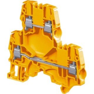 Entrelec ZS4-D2 Series Double Level Terminal Block Orange, 4mm², 2-Level, Screw, ATEX 1SNK505230R0000