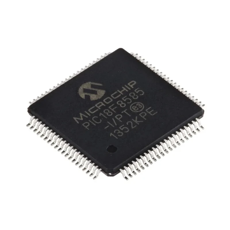 Microchip 8-Bit PIC18F Microcontroller, 64 MHz, 48kB FLASH, 80-Pin TQFP PIC18F8585-I/PT