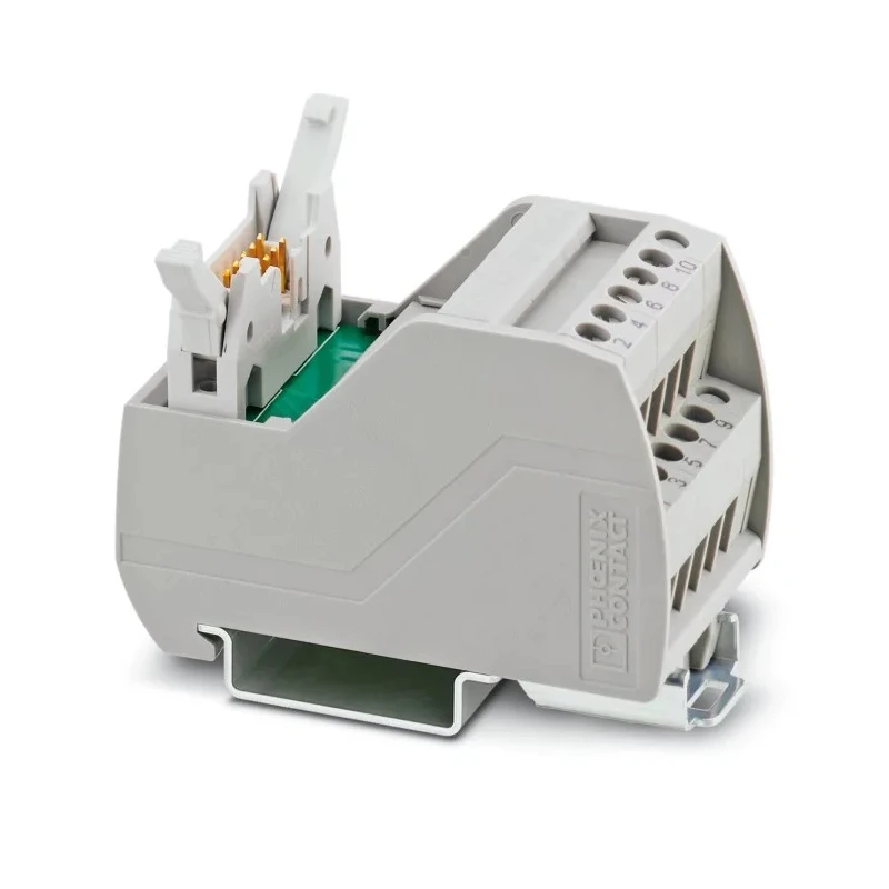 Phoenix Contact 10-Contact Male Interface Module Flat Ribbon Cable Connector DIN Rail Mount 1A 2315010