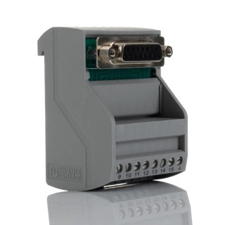Phoenix Contact 15-Contact Female Interface Module D-Sub Connector DIN Rail Mount 2A 60V DC 2315175