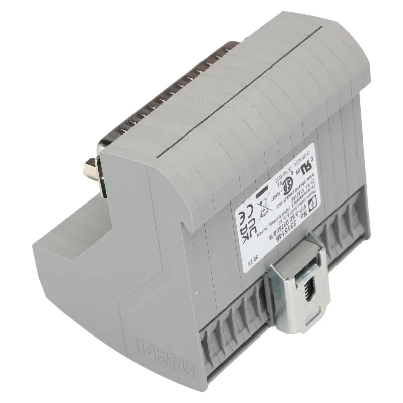 Phoenix Contact VIP-3 Series 37-Contact Male Interface Module D-Sub Connector DIN Rail Mount 25/60V AC 2A 2315146