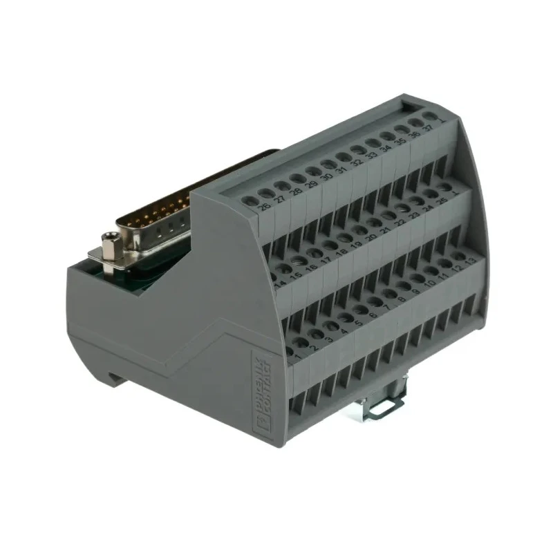 Phoenix Contact VIP-3 Series 37-Contact Male Interface Module D-Sub Connector DIN Rail Mount 25/60V AC 2A 2315146