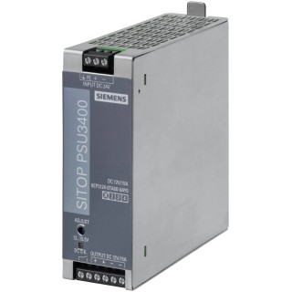 Siemens SITOP PSU3400 Stabilized DC/DC Converter 12V DC, 15A, 24-32V DC Input, DIN Rail Mount, 200W, Max Temp 70°C PSU3400