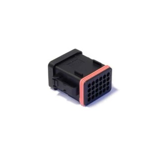 ITT Cannon Automotive Connector Male Black Cable 24 Way Crimp Termination 16A 105°C CTC 24 WAY PLUG BLACK / 132015-0075