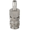 RS PRO Brass, Steel Pneumatic Quick Connect Coupling, Female, Male 13mm Single Shut Off, Nickel Plated, Operating 667-2002