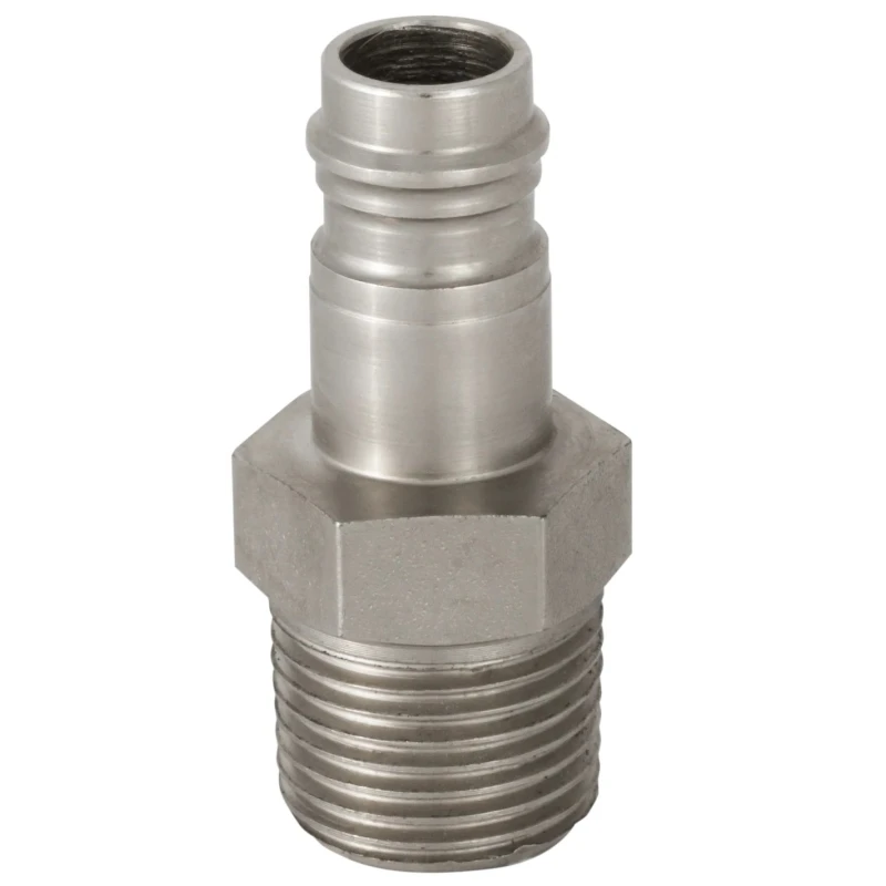 RS PRO Steel Pneumatic Quick Connect Coupling 1/4 in Male G Thread Nickel Finish 35 bar Operating Pressure 100°C 667-2024