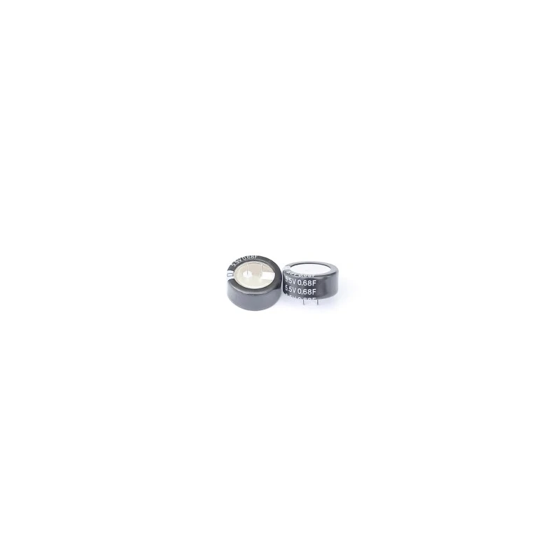 RS PRO 0.68 F Electric Double Layer Supercapacitor 5.5V dc -20 to 80% Tolerance PCB Mount 184-5033