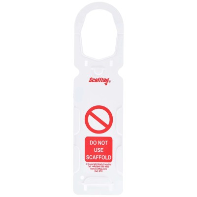 ScaffTag Safety Scaffolding Tag English Language, 10 Per Pack SCF28