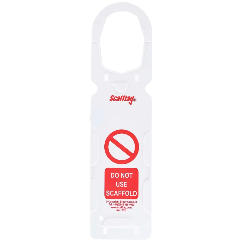 ScaffTag Safety Scaffolding Tag English Language, 10 Per Pack SCF28