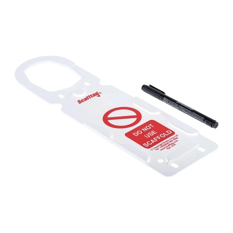 ScaffTag Safety Scaffolding Tag English Language, 10 Per Pack SCF28