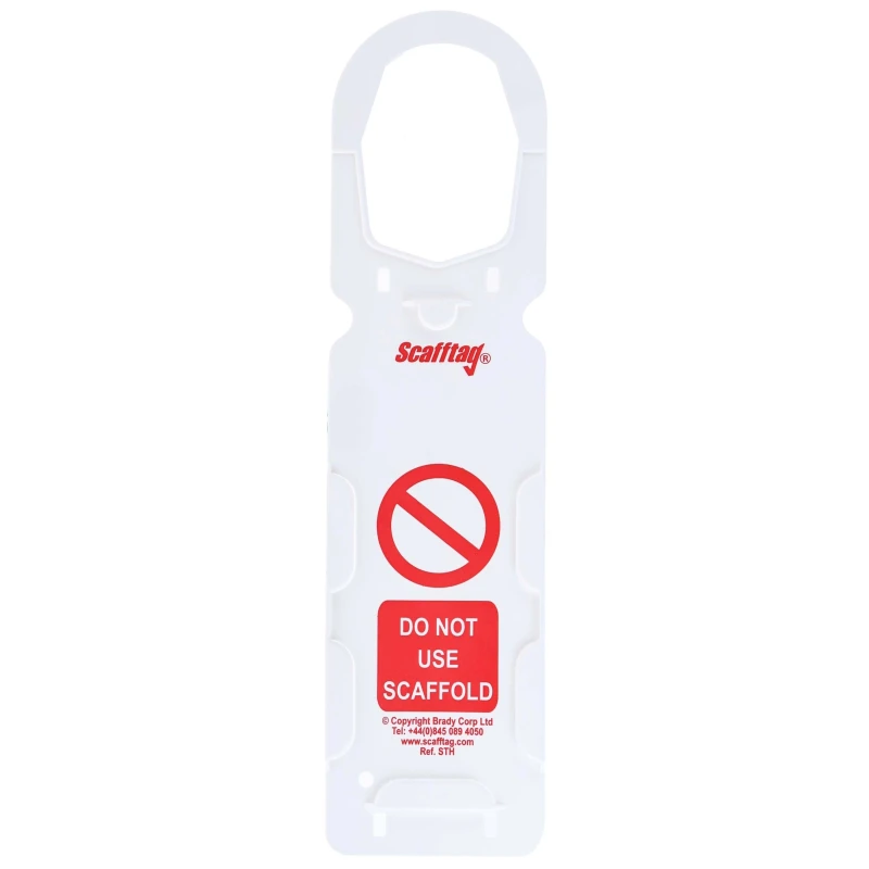 ScaffTag Safety Scaffolding Tag English Language, 10 Per Pack SCF28