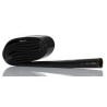 RS PRO Expandable Braided Silicone Rubber Glass Black Cable Sleeve 1m Length 25.6mm Diameter 668-1236