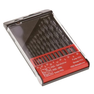 RS PRO 13-Piece High-Speed Steel Metal Twist Drill Bit Set 1 mm to 6.5 mm 668-0980