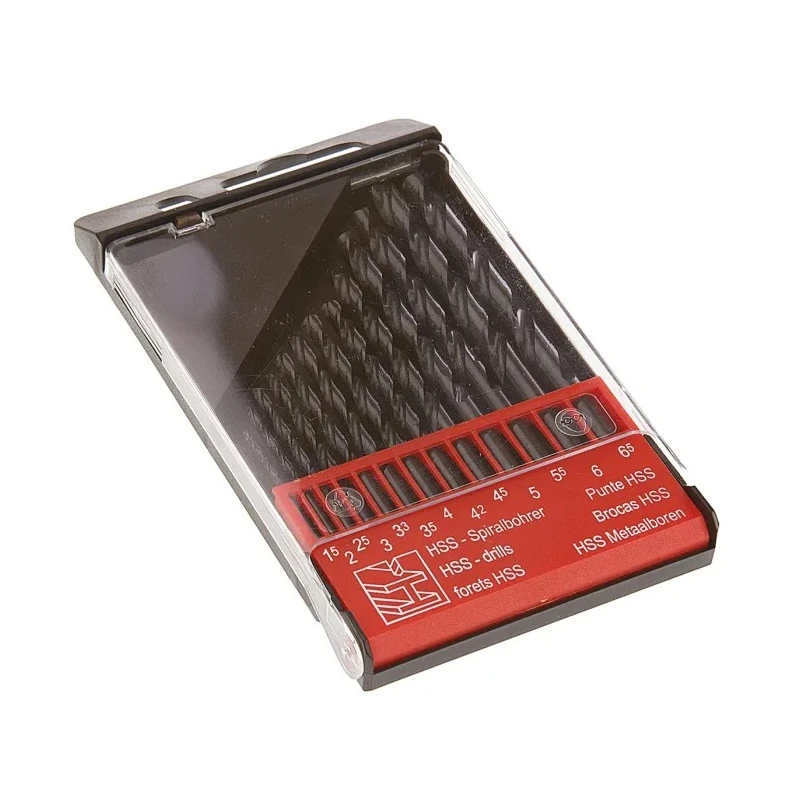 RS PRO 13-Piece High-Speed Steel Metal Twist Drill Bit Set 1 mm to 6.5 mm 668-0980