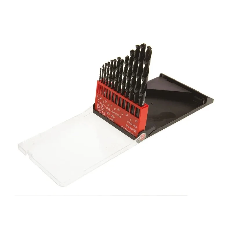 RS PRO 13-Piece High-Speed Steel Metal Twist Drill Bit Set 1 mm to 6.5 mm 668-0980