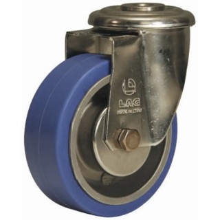 LAG Swivel Castor 100 kg Load Capacity 100 mm Wheel Diameter Die Cast Aluminium Hub 27307PFHB