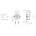 BJB Fluorescent Lamp Holder T5 Snap-Fit Polycarbonate Material 500V 2A 120W 26.641.2002.50