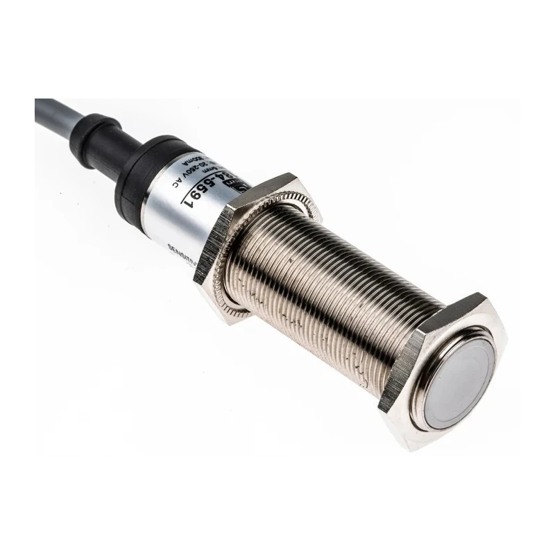 RS PRO Threaded Barrel Capacitive Proximity Sensor M18 x 1 5 mm Detection 2-Wire 3mA 250V 184-5591