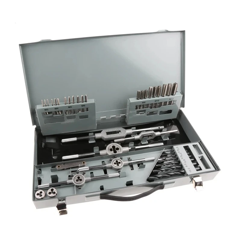 RS PRO 44-Piece Tap & Drill Set M3 x M12 Thread Metric Standard, Straight Flute, Hand Tap 668-1122
