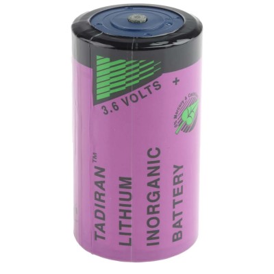 Tadiran High Capacity Lithium Thionyl Chloride 3.6 V D Battery 19Ah SL2780/S
