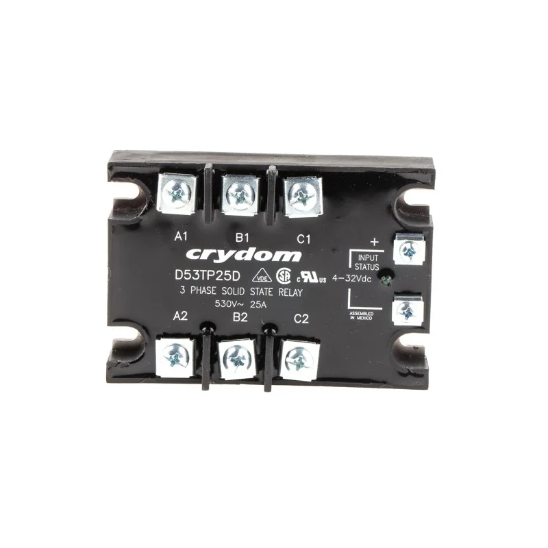 Crydom D5 Series Solid State Relay, Panel Mount, 25A Load Current, 530 Vrms Load Voltage, 32V DC Control D53TP25D