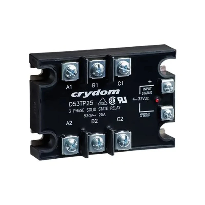 Crydom D5 Series Solid State Relay, Panel Mount, 25A Load Current, 530 Vrms Load Voltage, 32V DC Control D53TP25D