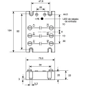 Crydom D5 Series Solid State Relay, Panel Mount, 25A Load Current, 530 Vrms Load Voltage, 32V DC Control D53TP25D