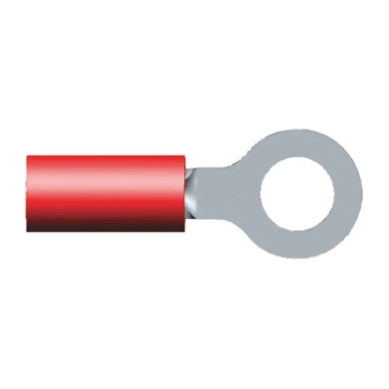 TE Connectivity PIDG Insulated Ring Terminal M5 Stud Size 22 AWG to 16 AWG Wire Size Red 32837