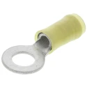 TE Connectivity PIDG Insulated Ring Terminal M6 Stud Size, 12 AWG to 10 AWG Yellow Nylon Sleeve 35273