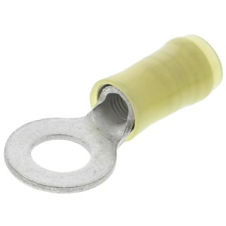 TE Connectivity PIDG Insulated Ring Terminal M6 Stud Size, 12 AWG to 10 AWG Yellow Nylon Sleeve 35273