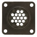 TE Connectivity CPC Straight 16 Way Panel Circular Connector Female Contacts Black Thermoplastic Shell Size 17 182916-1