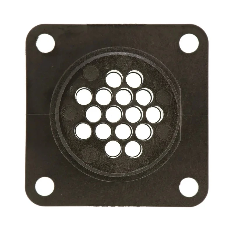 TE Connectivity CPC Straight 16 Way Panel Circular Connector Female Contacts Black Thermoplastic Shell Size 17 182916-1