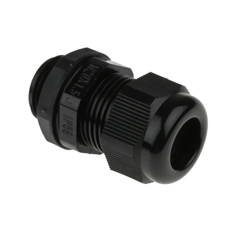 RS PRO Black Nylon Cable Gland M20 Thread, 6 mm Minimum, 12 mm Maximum Diameter, IP68 Protection 669-4664