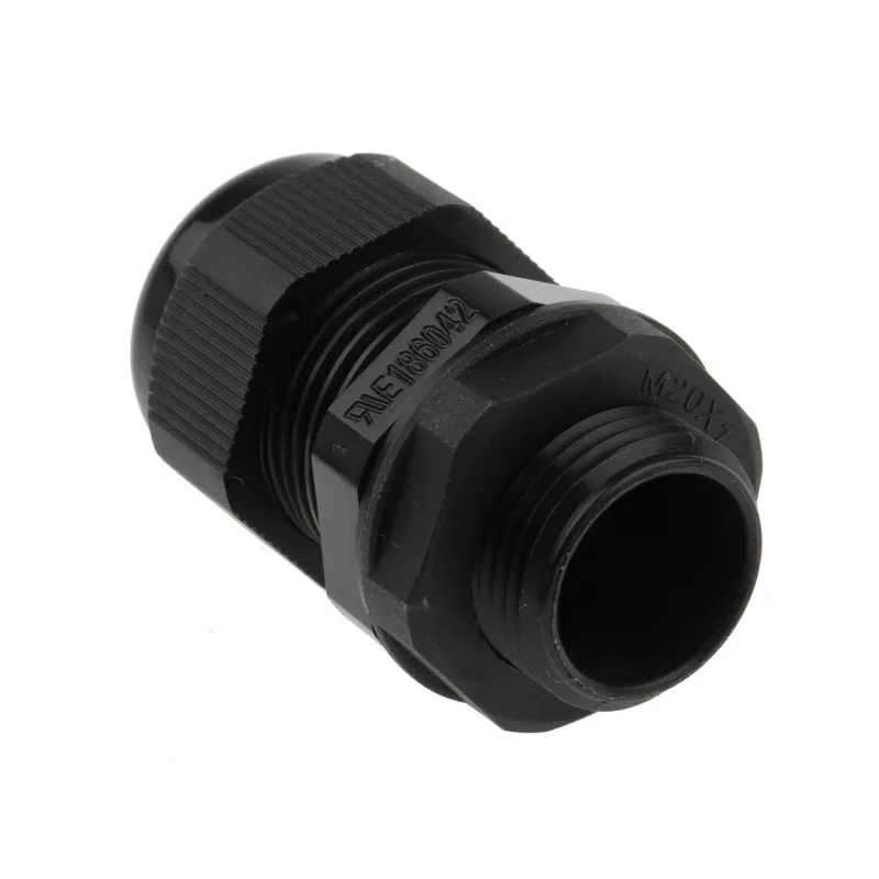 RS PRO Black Nylon Cable Gland M20 Thread, 6 mm Minimum, 12 mm Maximum Diameter, IP68 Protection 669-4664