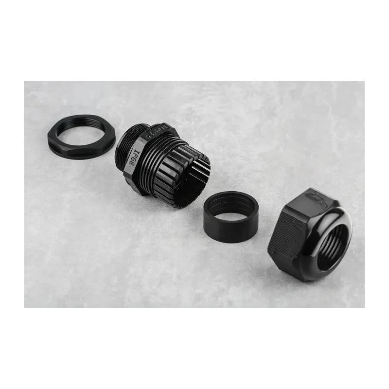 RS PRO Black Polyamide 66 Cable Gland M40 Thread 22 mm Min, 32 mm Max, IP68 669-4689